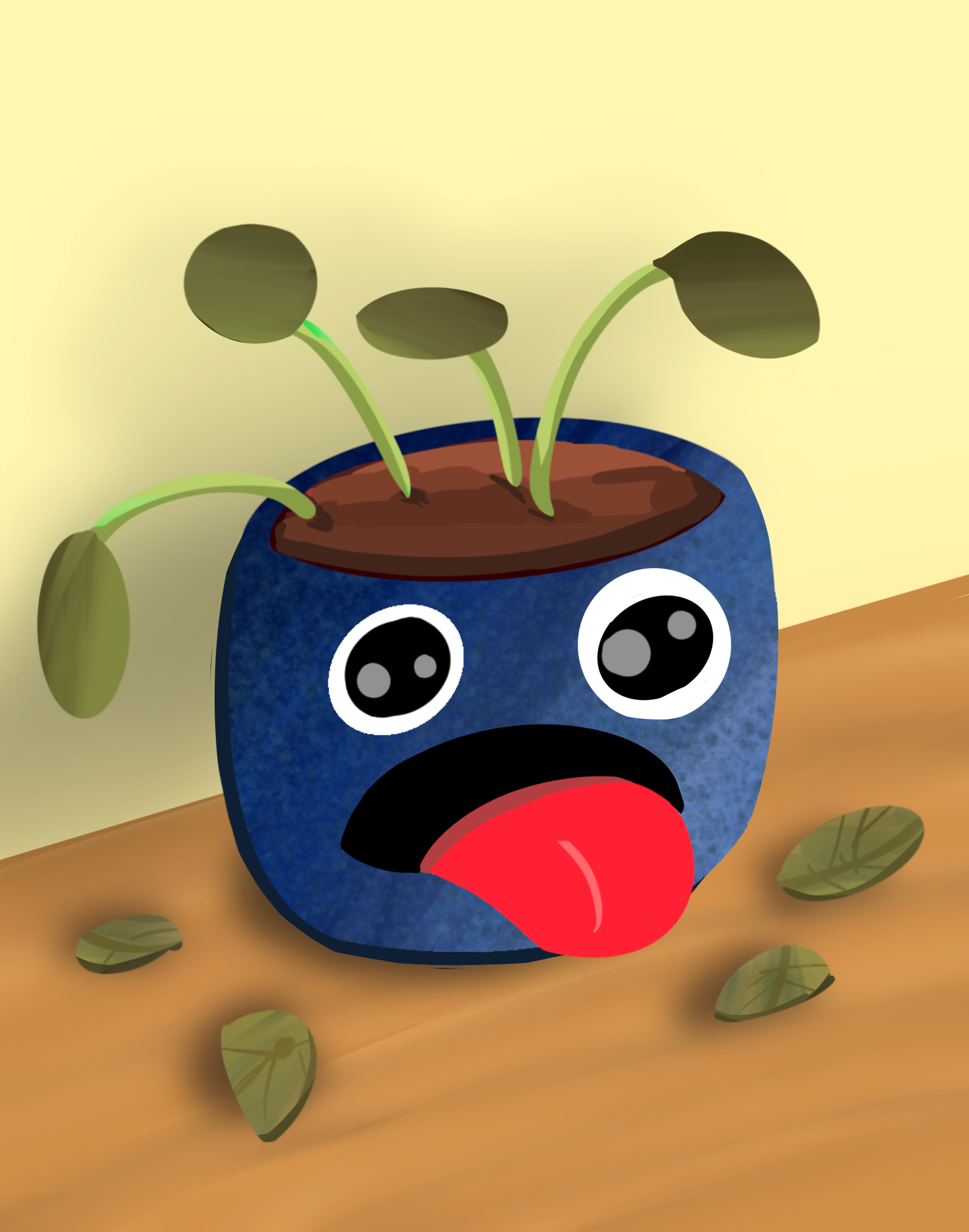 Thirsty Pot Plant