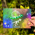 Stella the Space Dachshund A5 Foil Print