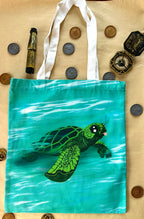Taco the Sea Turtle Canvas Tote Bag!