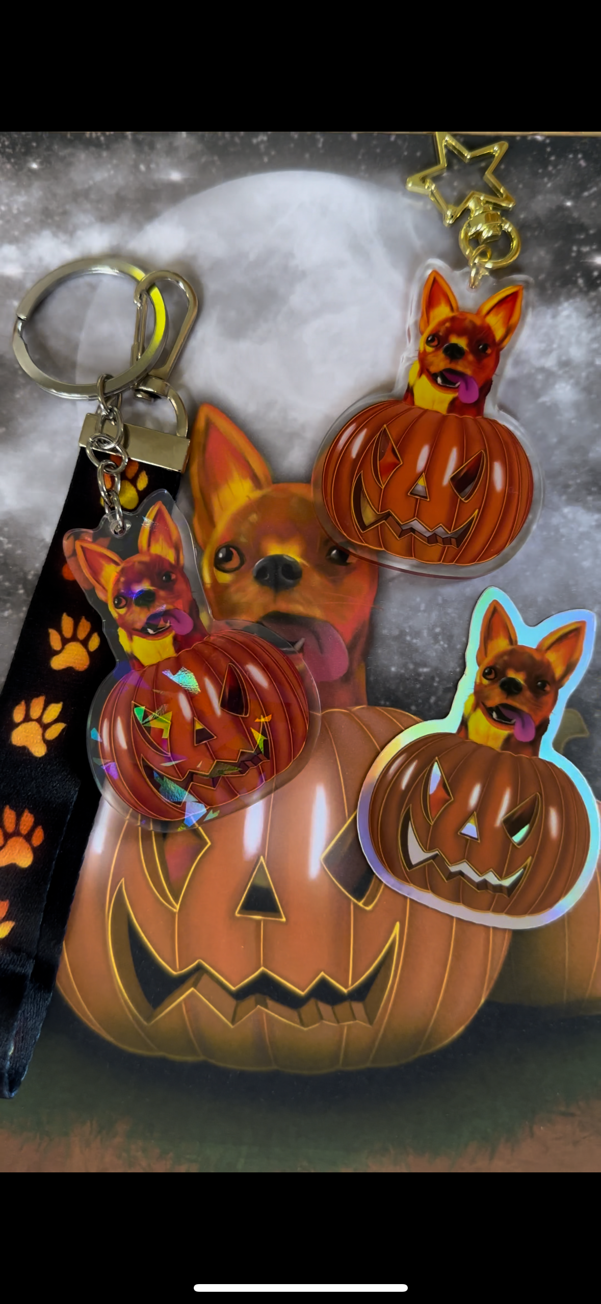 Pumpkin Pup Chihuahua Sticker