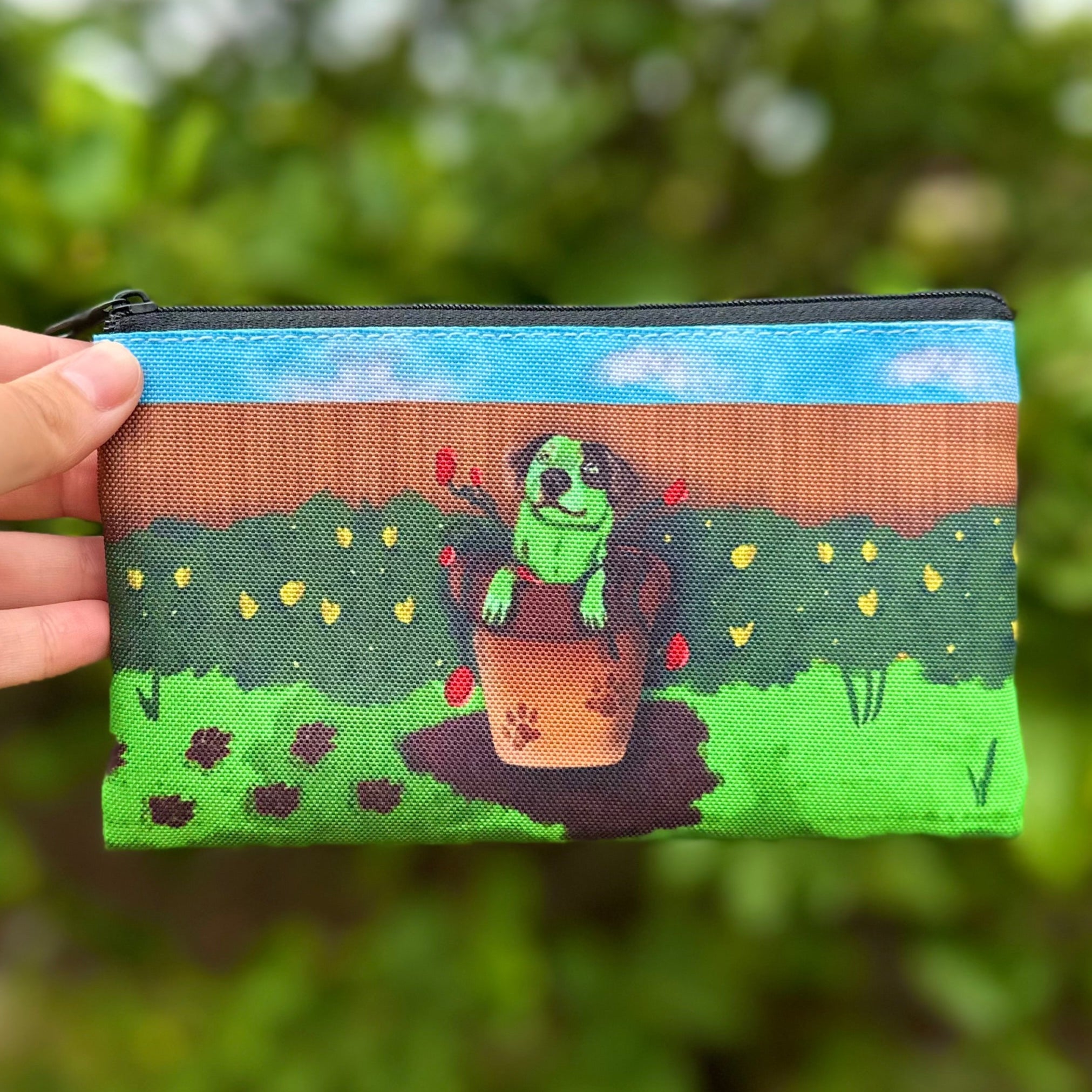 Cattle Dog Flash in a Pot Plant Pencil Case/Pouch