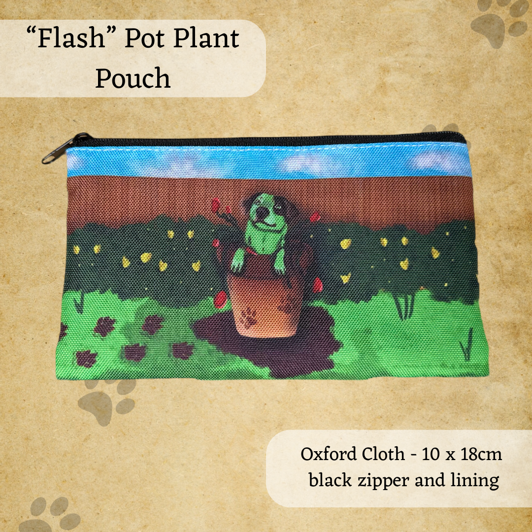 Cattle Dog Flash in a Pot Plant Pouch