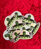 A pike of Holographic Stickers of Dachshund Stella the Space Dog