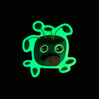 Thirsty Pot Plant Glow in the Dark Sticker