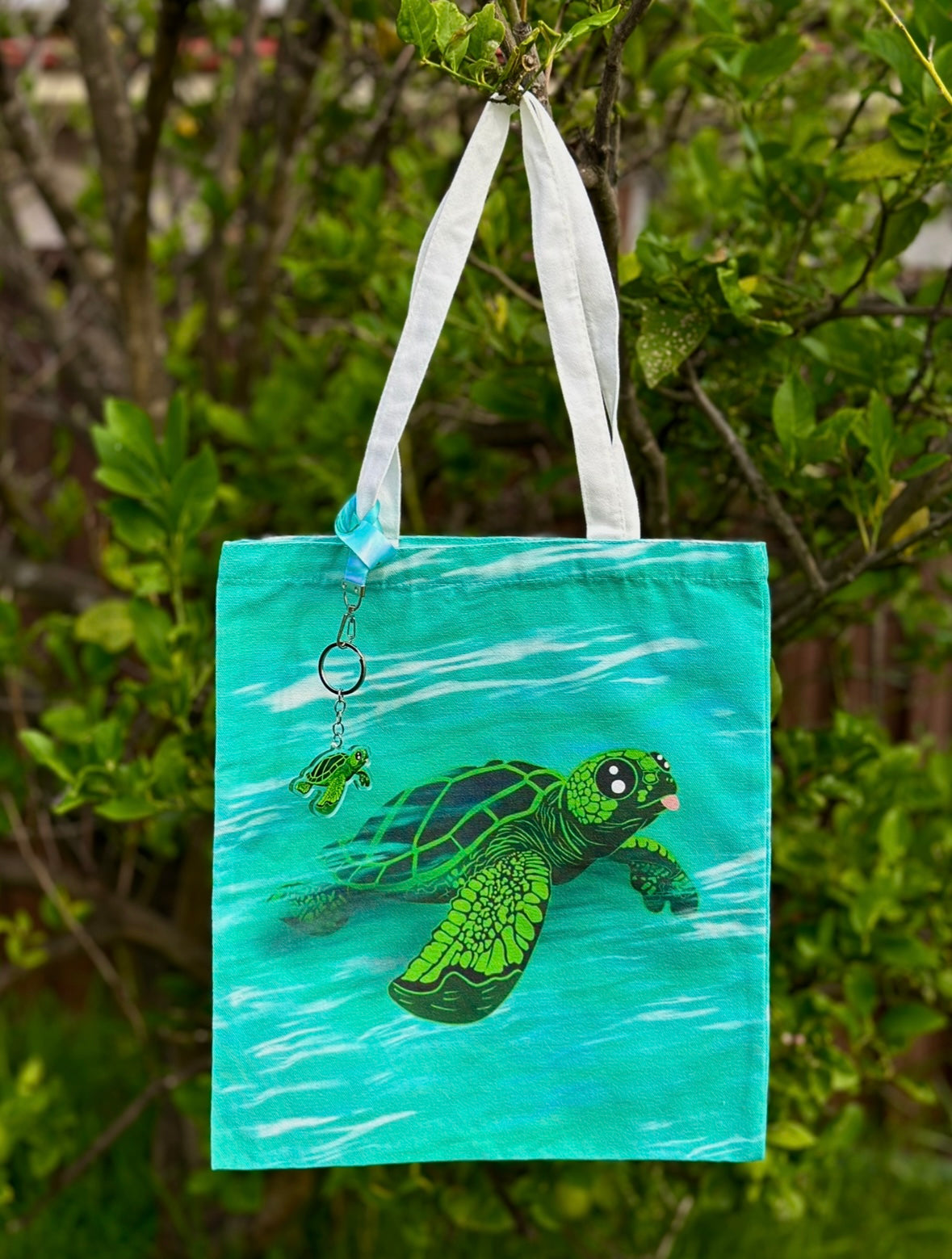 Taco the Sea Turtle Canvas Tote Bag!