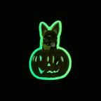 Pumpkin Punk the Chihuahua Glow in the Dark Sticker