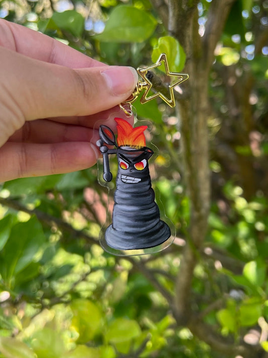 Angry Kettle Acrylic Keychain