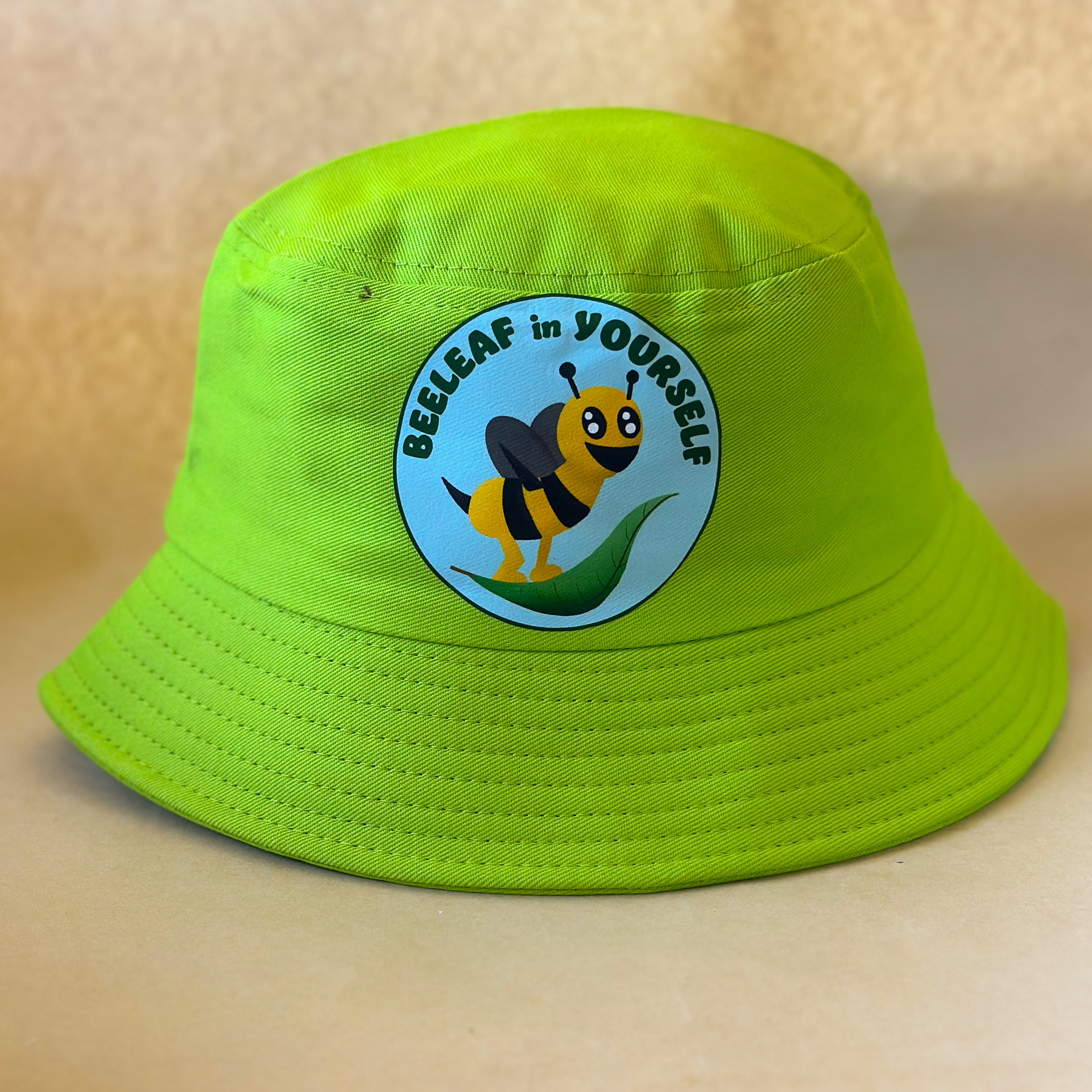 "Beeleaf in yourself" Adult Bucket Hats