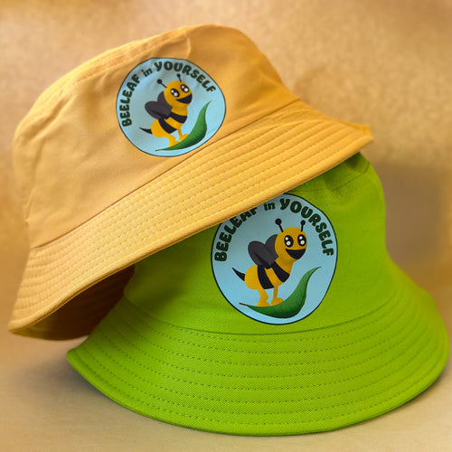"Beeleaf in yourself" Adult Bucket Hats