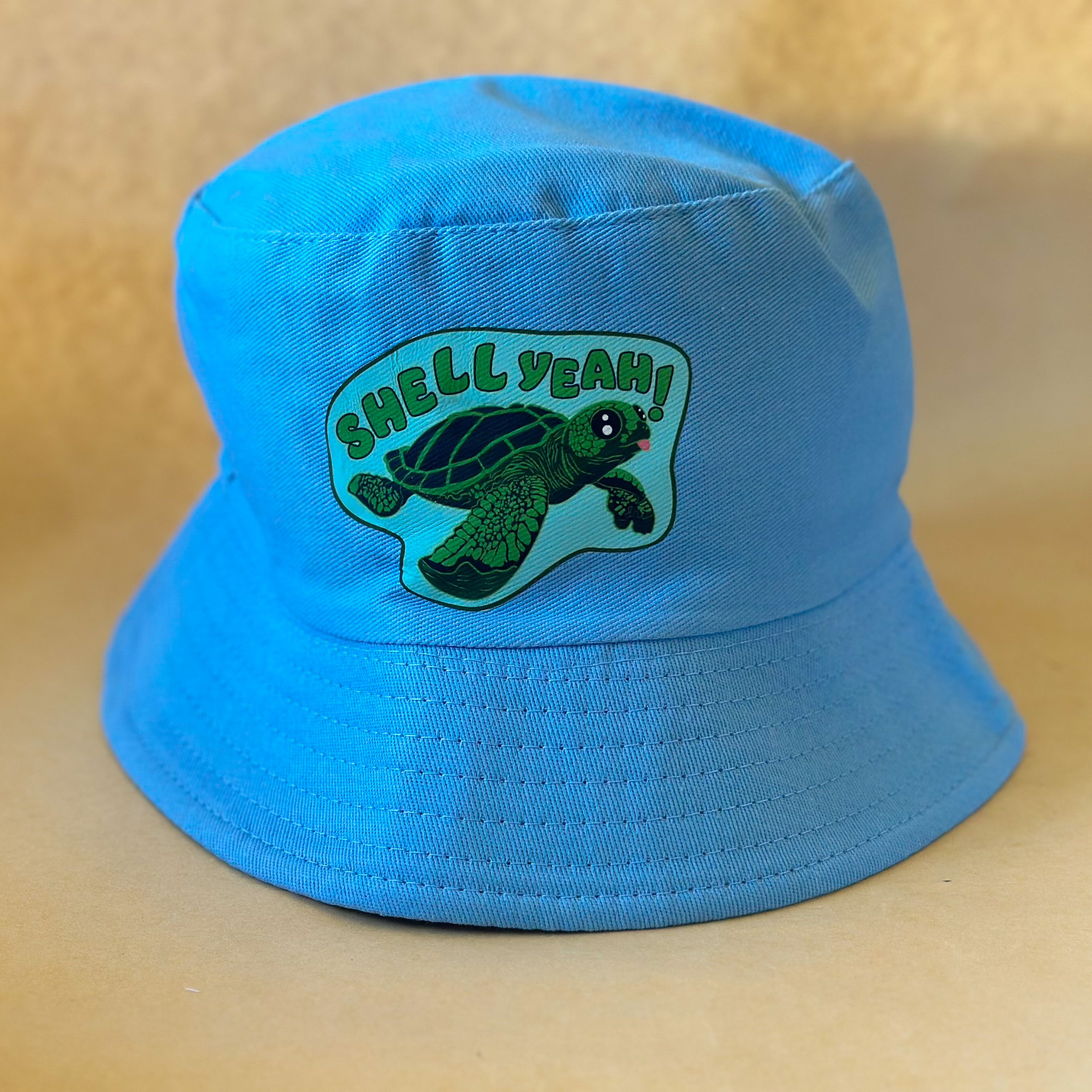 "SHELL YEAH" Taco the Turtle Kids Bucket Hats