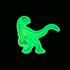 Velociraptor Dinosaur Glow in the Dark Sticker