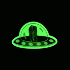 Dachshund Stella the Space Dog Glow in The Dark Sticker