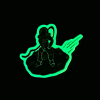 Falling Astronaut Glow in the Dark Sticker