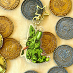 Zombie Bunny Acrylic Keychain