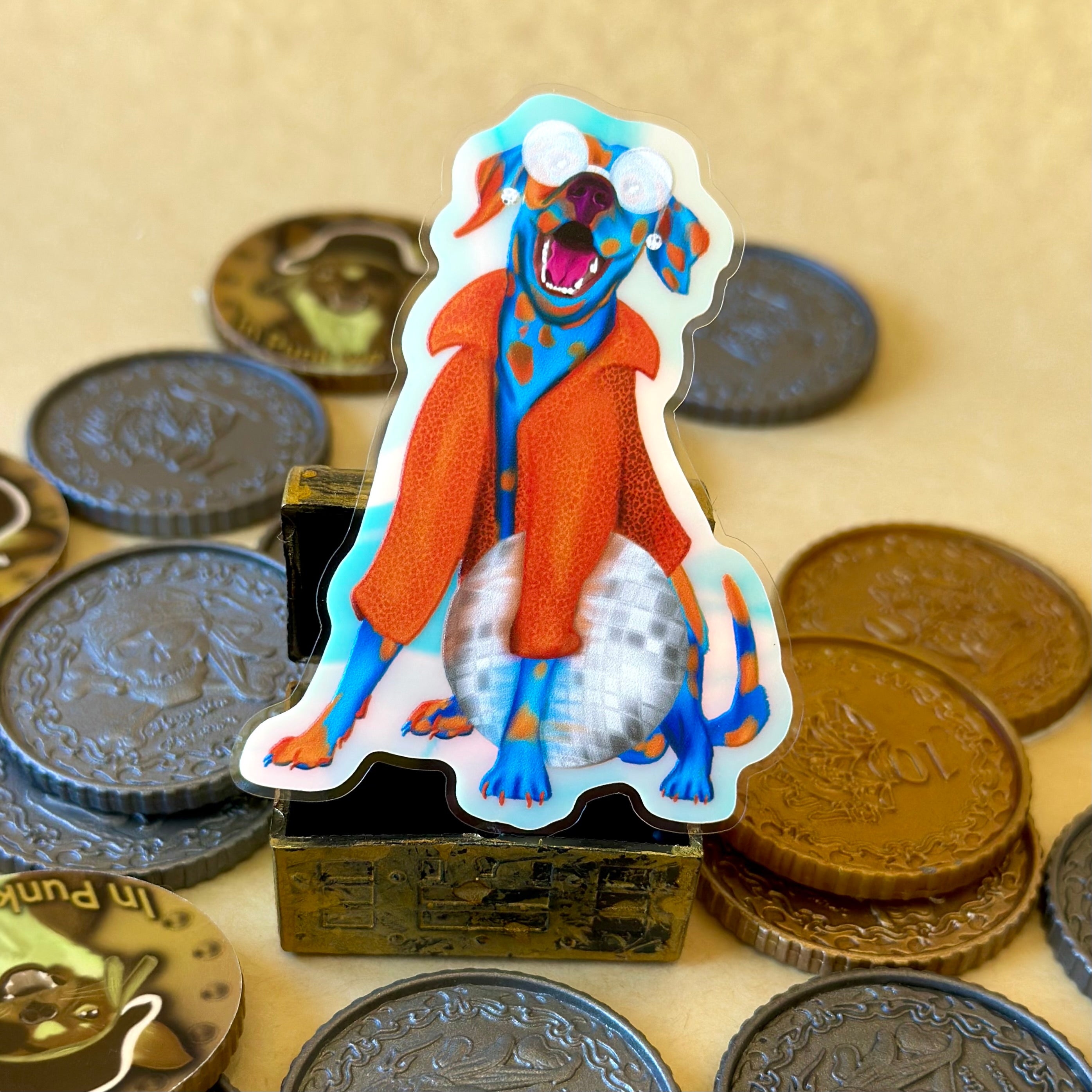 Disco Dash the Dancing Dalmatian Glow In the Dark Sticker