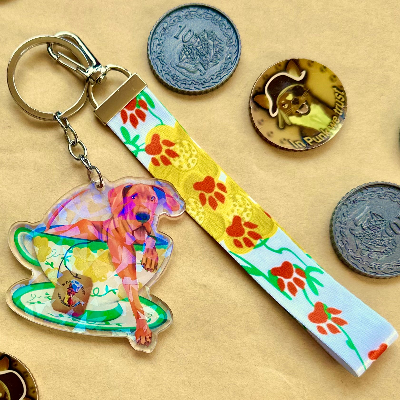 Bean the Teacup Great Dane Lanyard