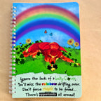 Punk looking for Clover's Green Foil A5 Spiral Notebook