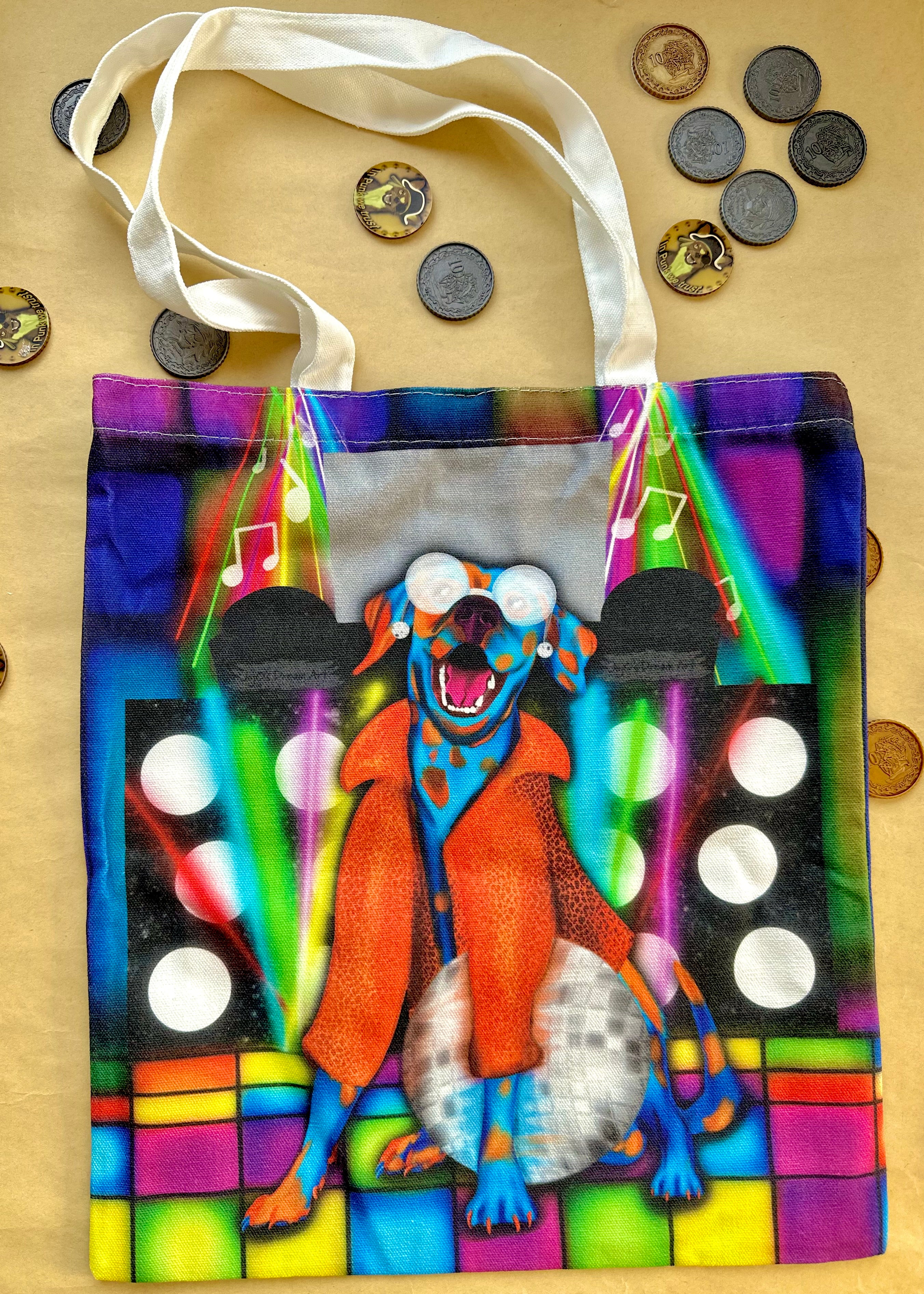 Disco Dash the Dancing Dalmatian Tote Bag