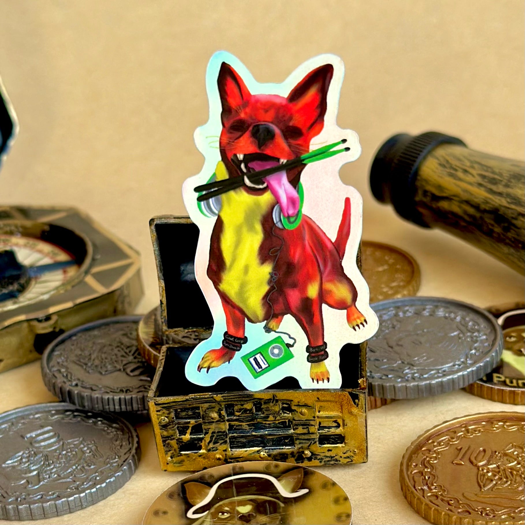 Punk the Punk Holographic Sticker