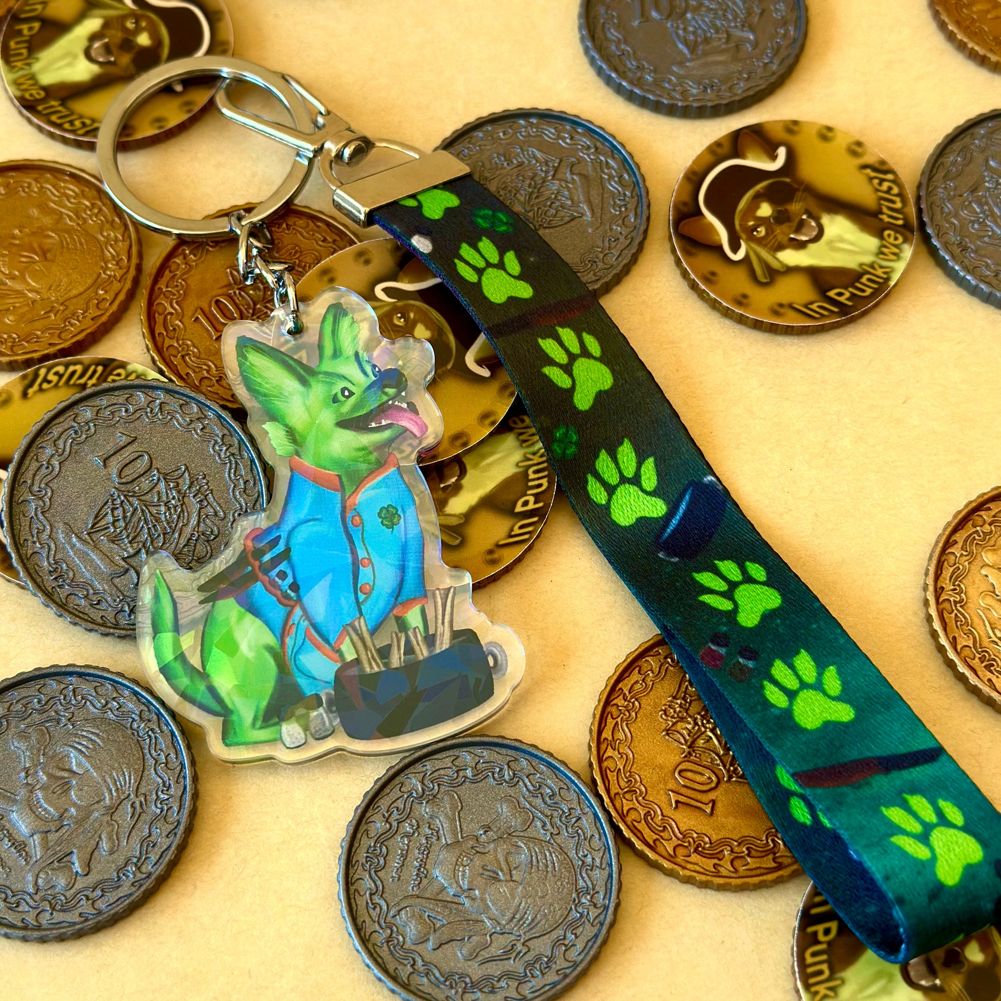 Lucky the Chef Lanyard with Acrylic Charm - Tales of the Twilight Tailes Fantasy Chihuahua's