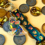 Punk the Rogue Lanyard with Acrylic Charm - Tales of the Twilight Tailes Fantasy Chihuahua's