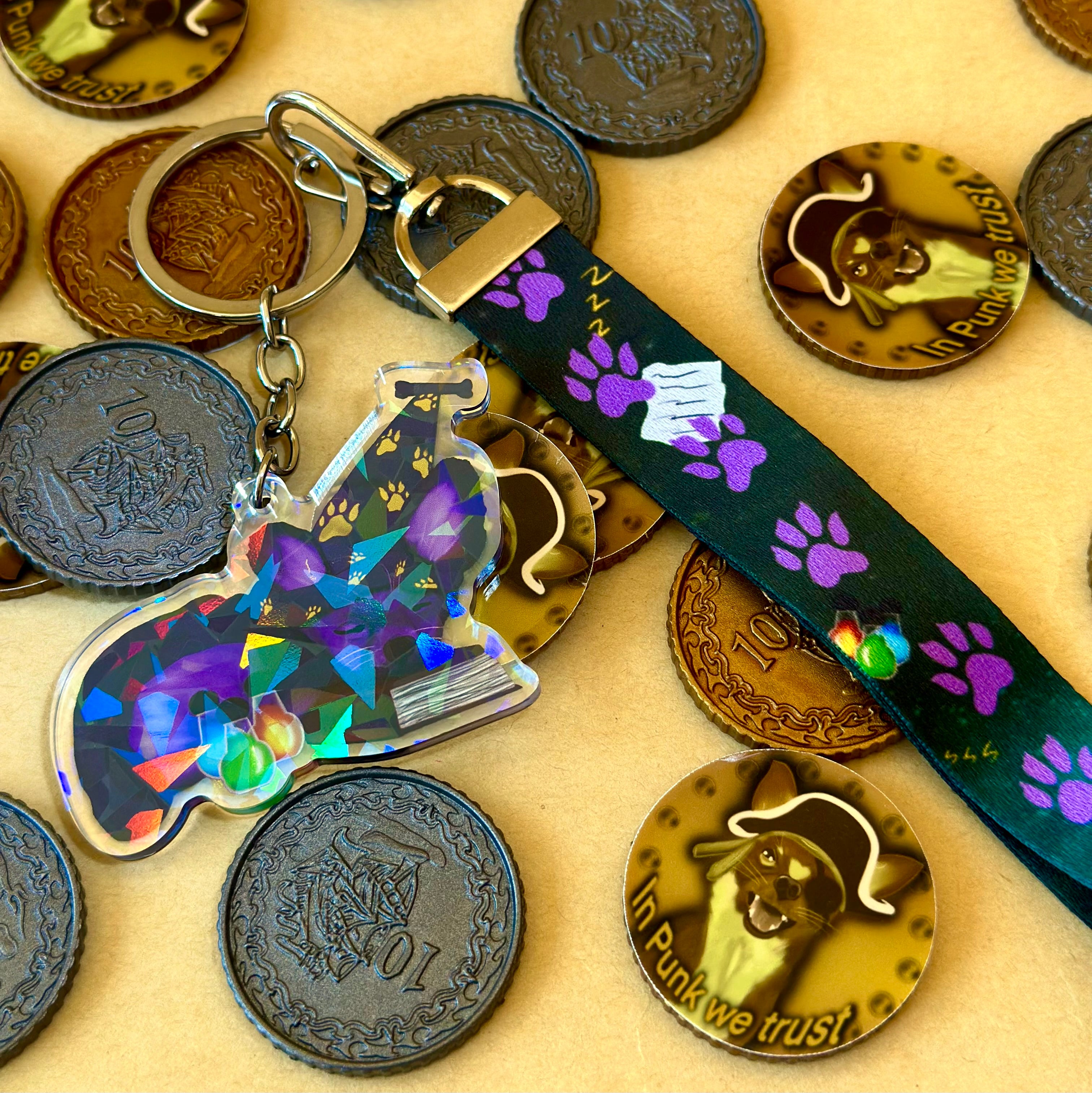 Gale the Wizard Lanyard with Acrylic Charm - Tales of the Twilight Tailes Fantasy Chihuahua's