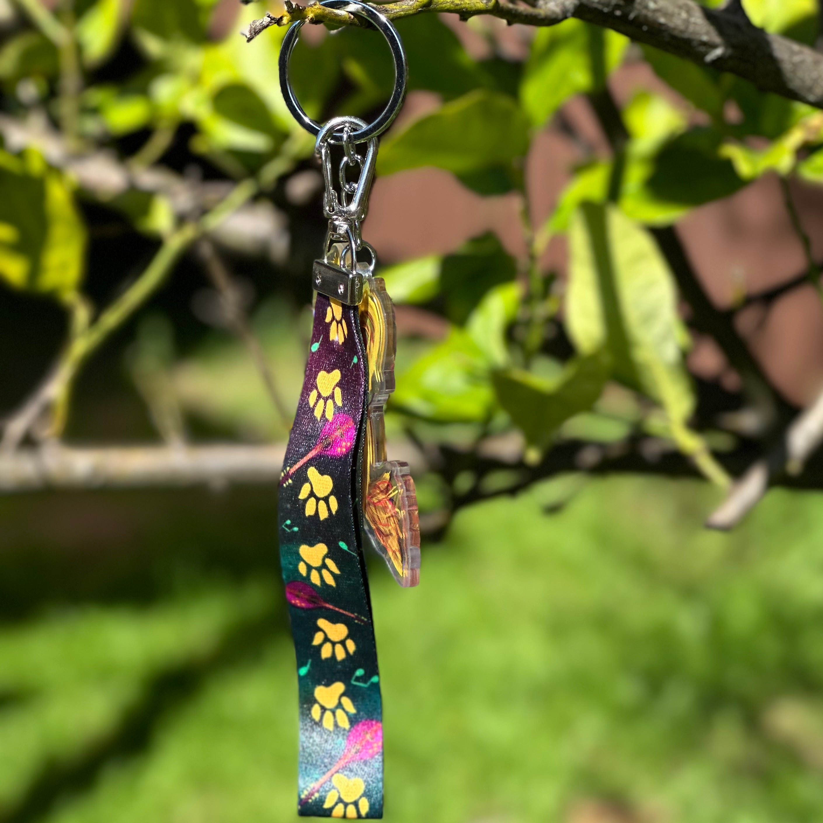 Rocky the Bard Lanyard with Acrylic Charm - Tales of the Twilight Tailes Fantasy Chihuahua's