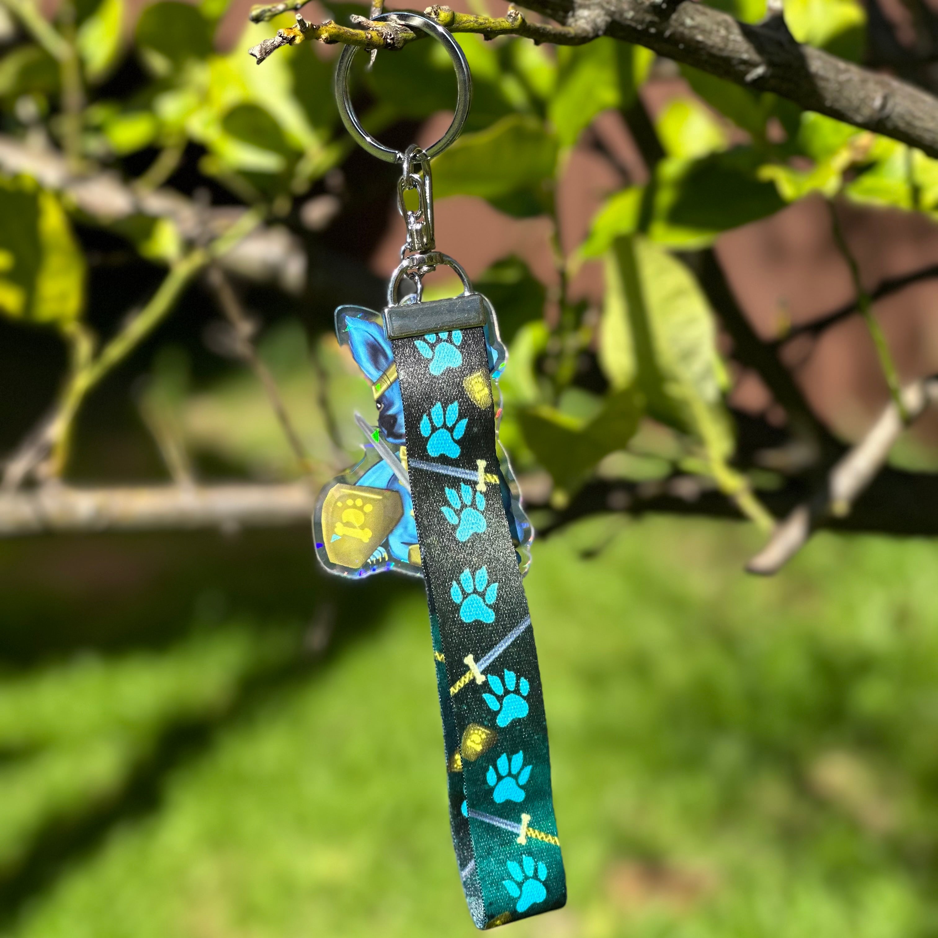 Sir Wawa of Chi the Paladin Lanyard with Acrylic Charm - Tales of the Twilight Tailes Fantasy Chihuahua's