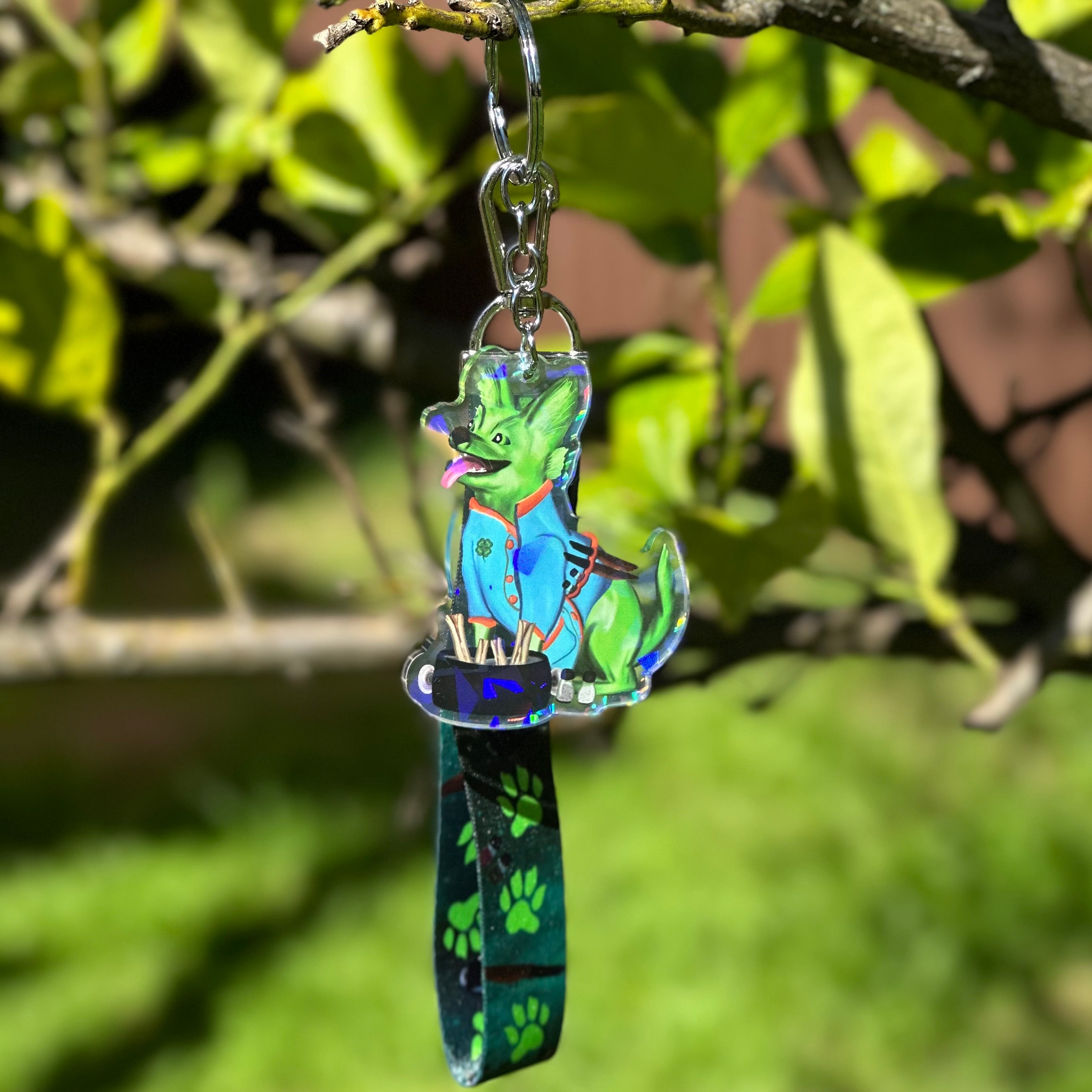 Lucky the Chef Lanyard with Acrylic Charm - Tales of the Twilight Tailes Fantasy Chihuahua's