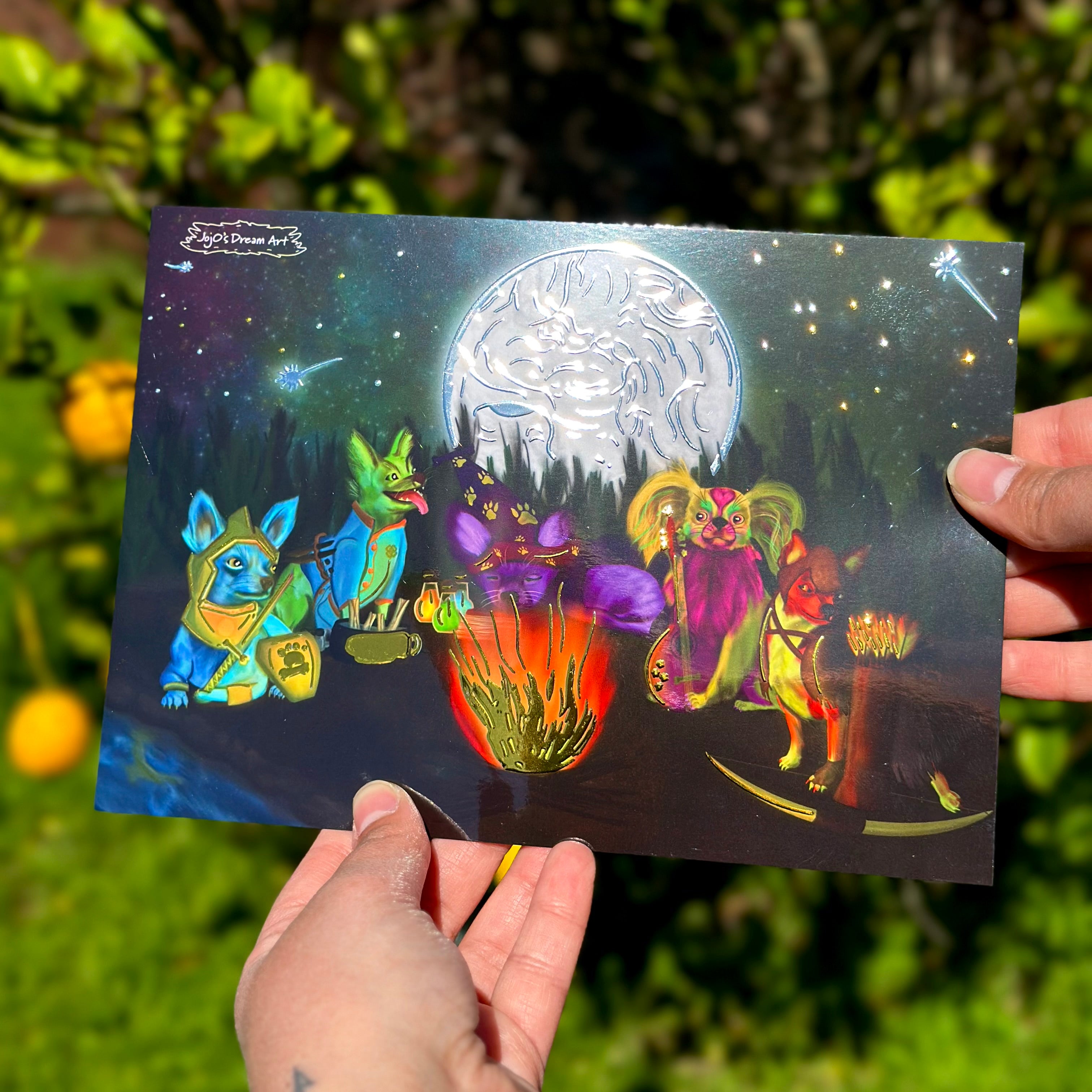 Tails of the Twilight Tales A5 Gold and Silver Foil Print