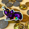 Gale the Wizard Holographic Sticker  - Tales of the Twilight Tailes Fantasy Chihuahua's