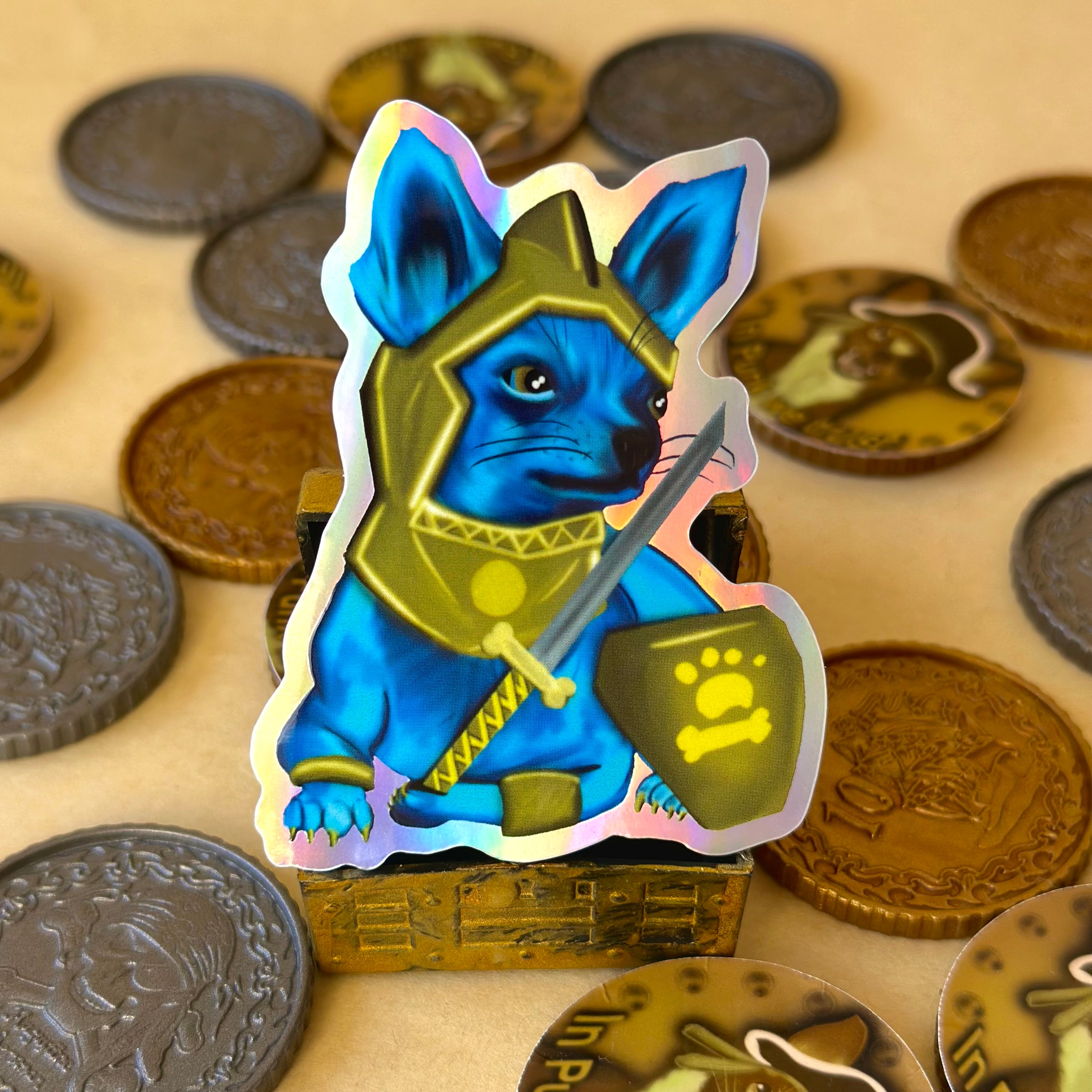 Sir Wawa of Chi Holographic Sticker - Tales of the Twilight Tailes Fantasy Chihuahua's