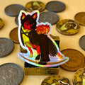 Punk the Rogue Holographic Sticker - Tales of the Twilight Tailes Fantasy Chihuahua's