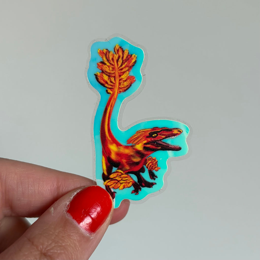 Pyroraptor Glow in the Dark Sticker
