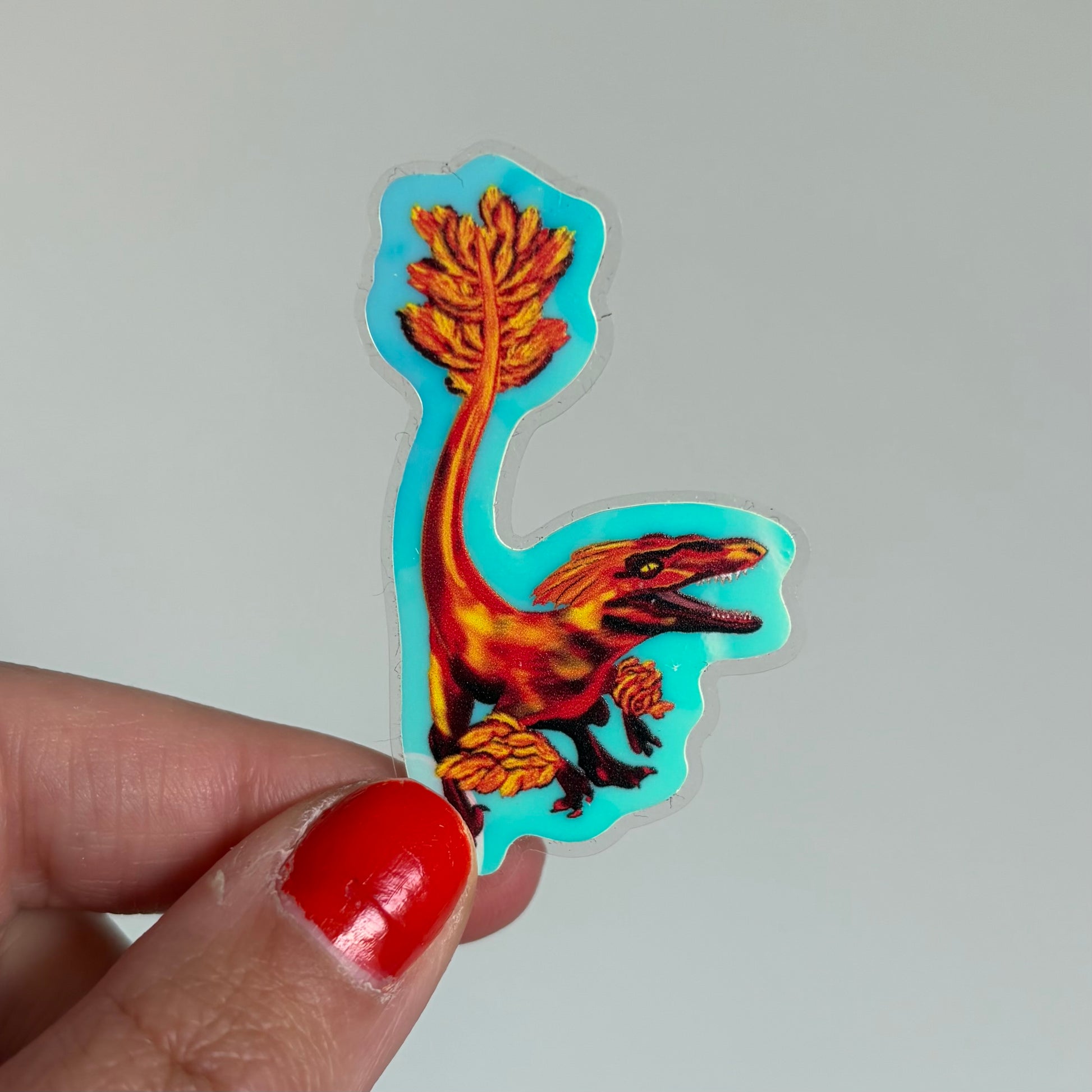 Pyroraptor Glow in the Dark Sticker