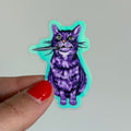 Rosie Knife Kitty Glow in the Dark Sticker