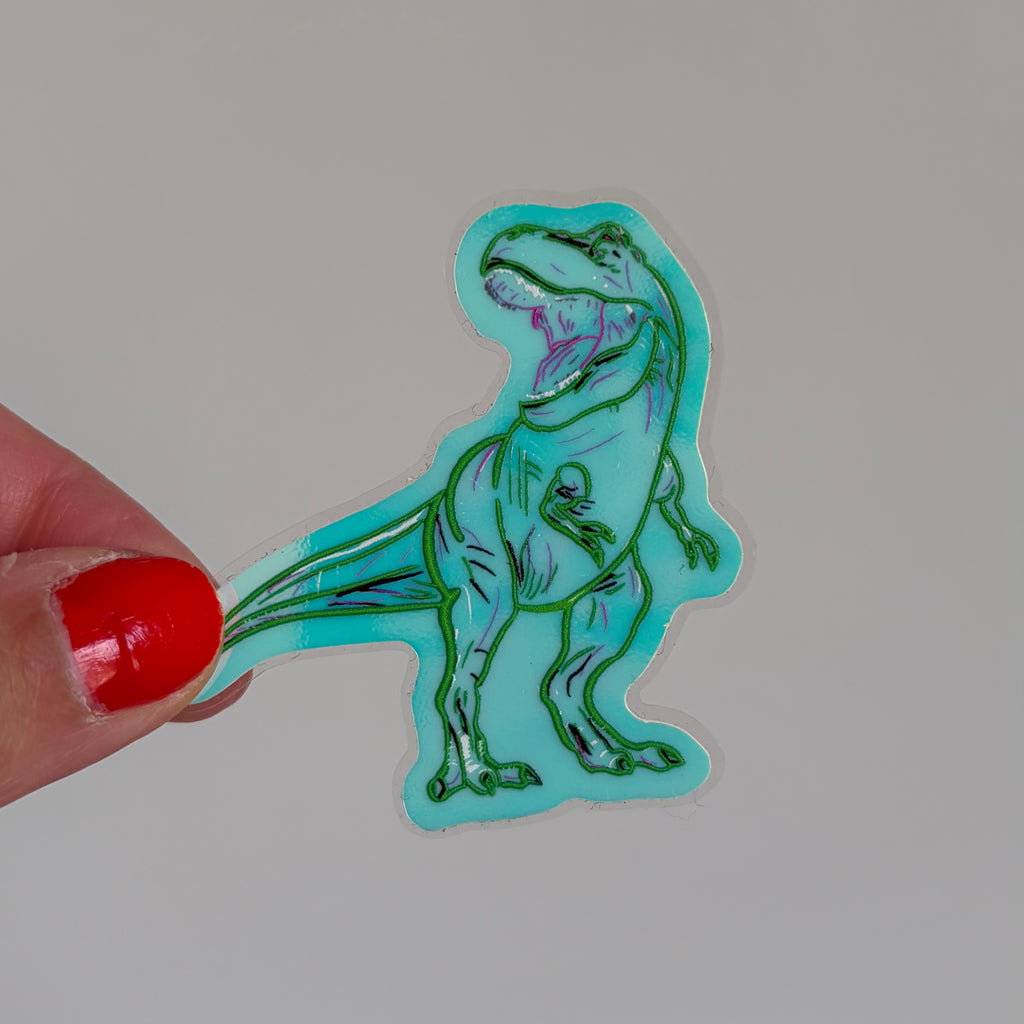 T-rex Dinosaur Glow in the Dark Sticker