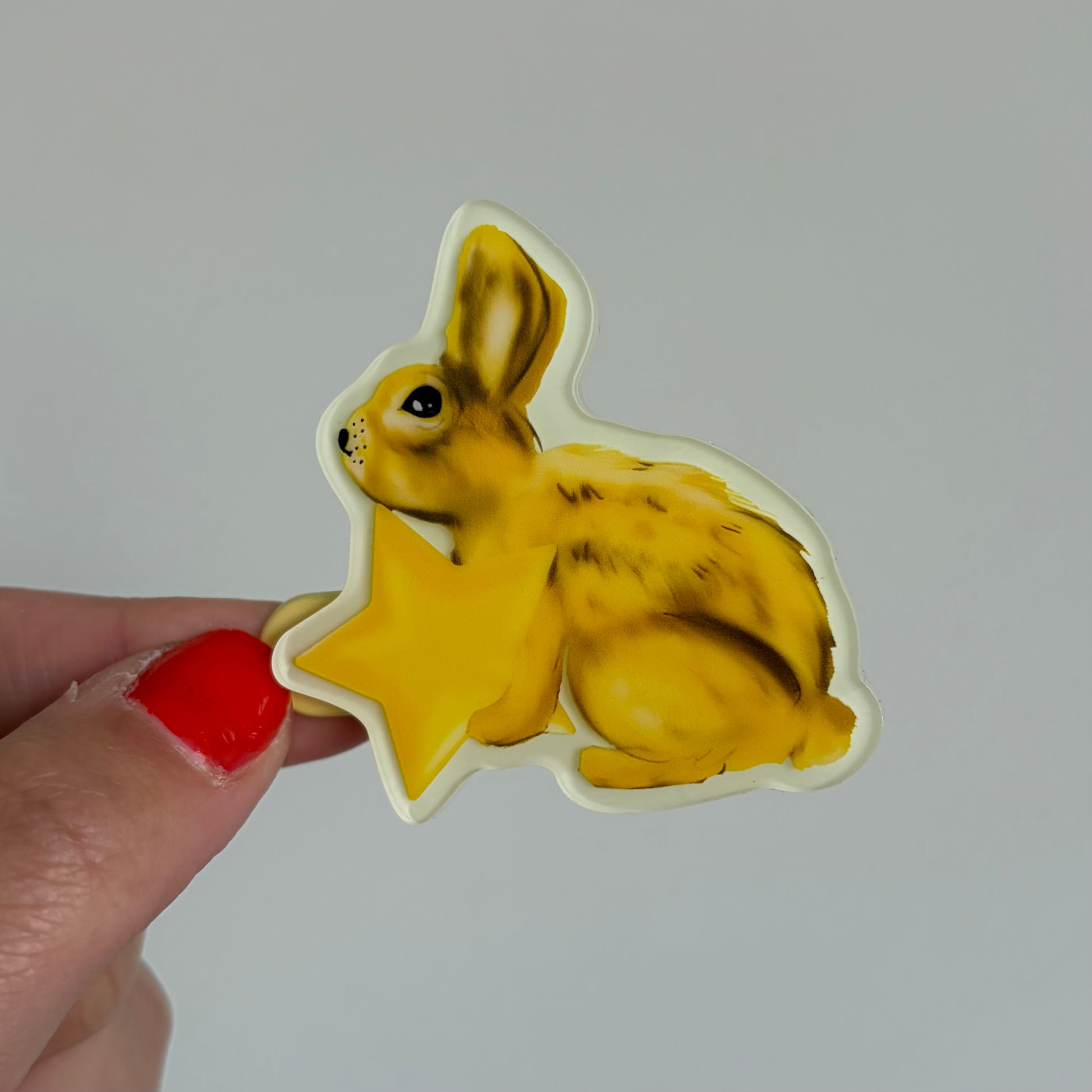 Star Bunny Glow in the Dark Hair Clip