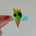 Mint Ice cream King Glow in the Dark Hair Clip