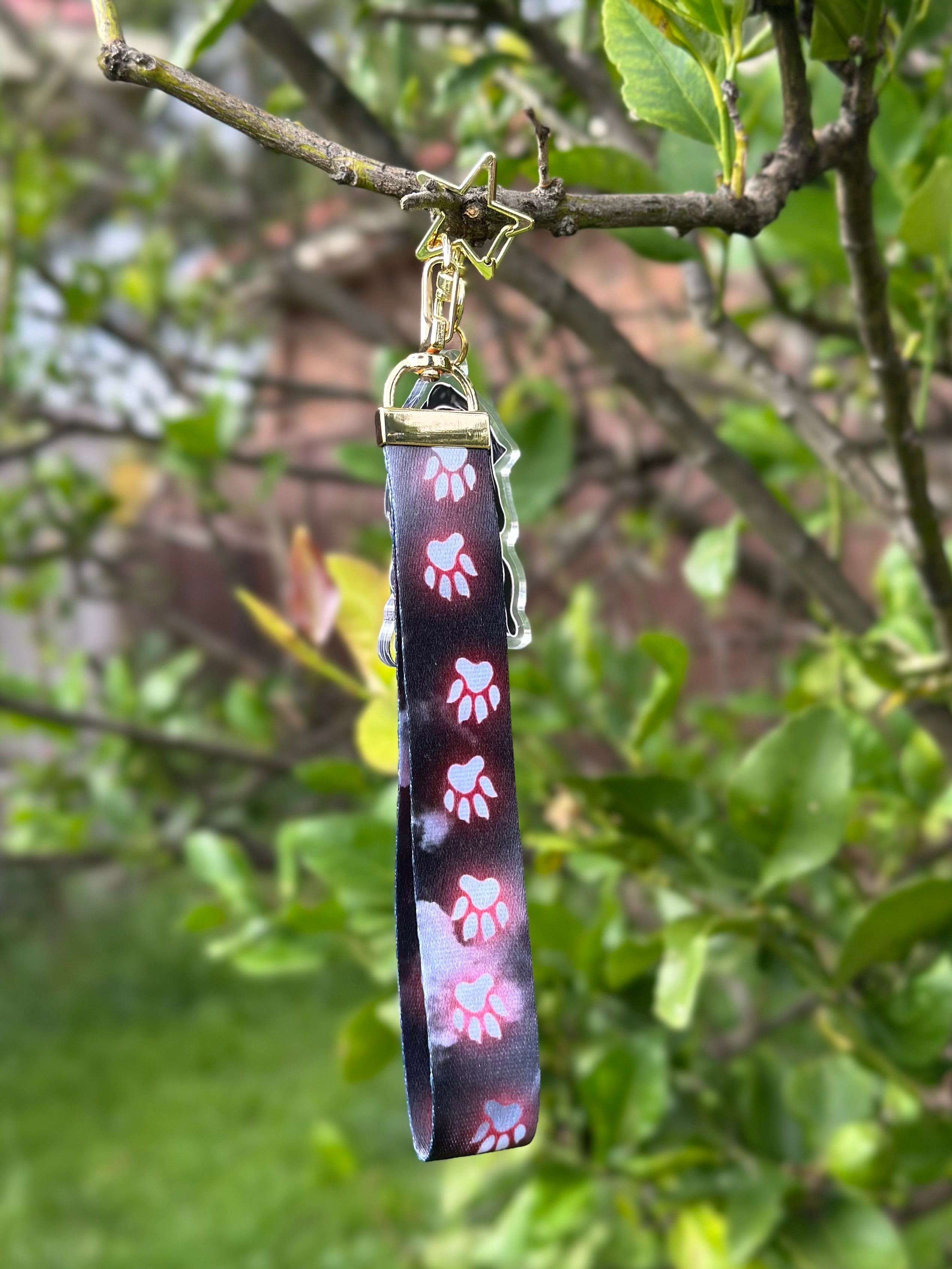 Thomas the Goth Bulldog Acrylic Keychain or Lanyard!