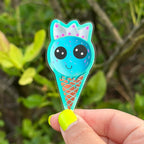 Bubble Gum Ice Cream Princess Glow in the Dark Sticker