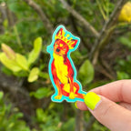 Queen Chihuahua Glow in the Dark Sticker