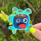 Thirsty Pot Plant Glow in the Dark Sticker