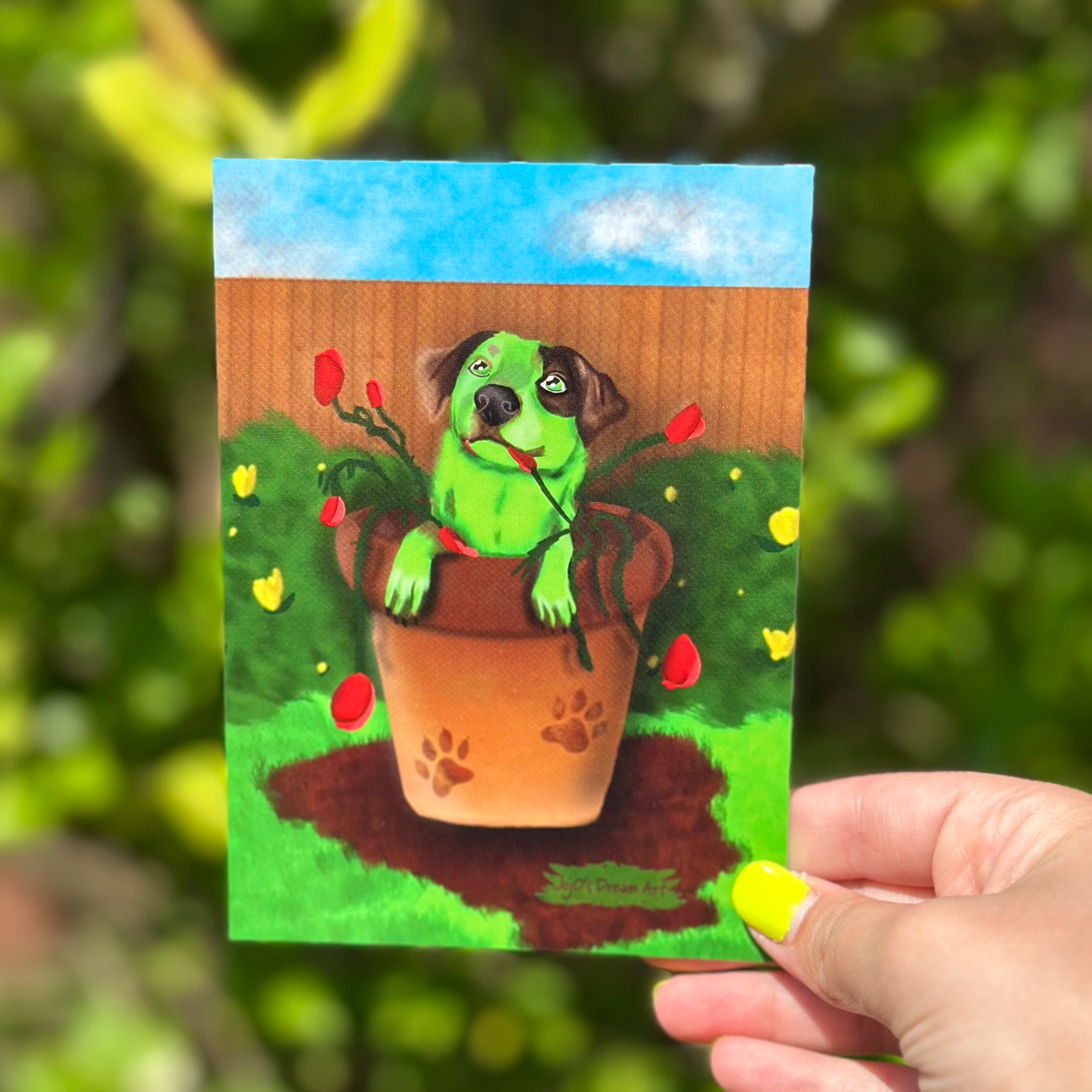 Barking about Treasure A6 Postcard 4 pack Bundle