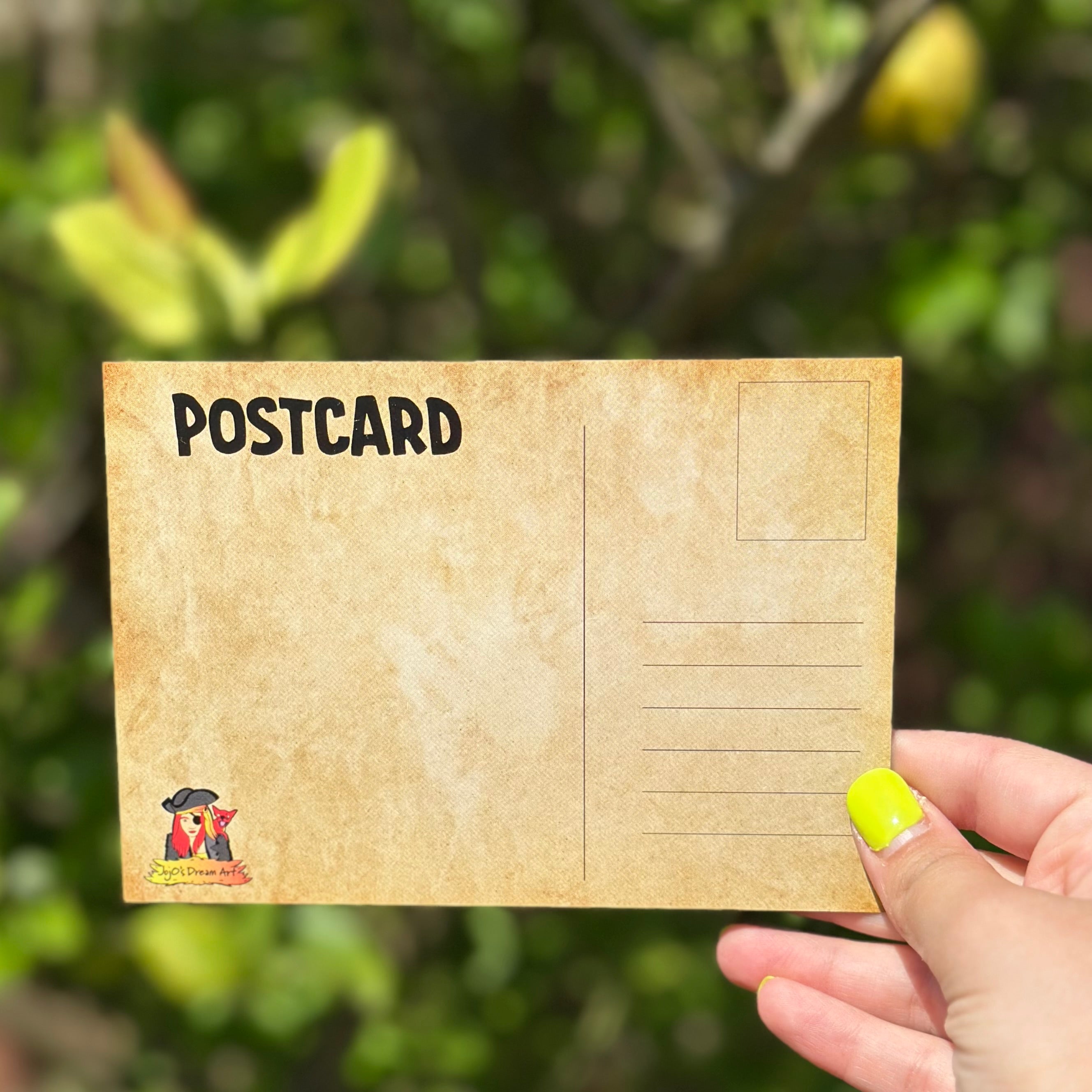 Golden Treasure Retriever Postcard