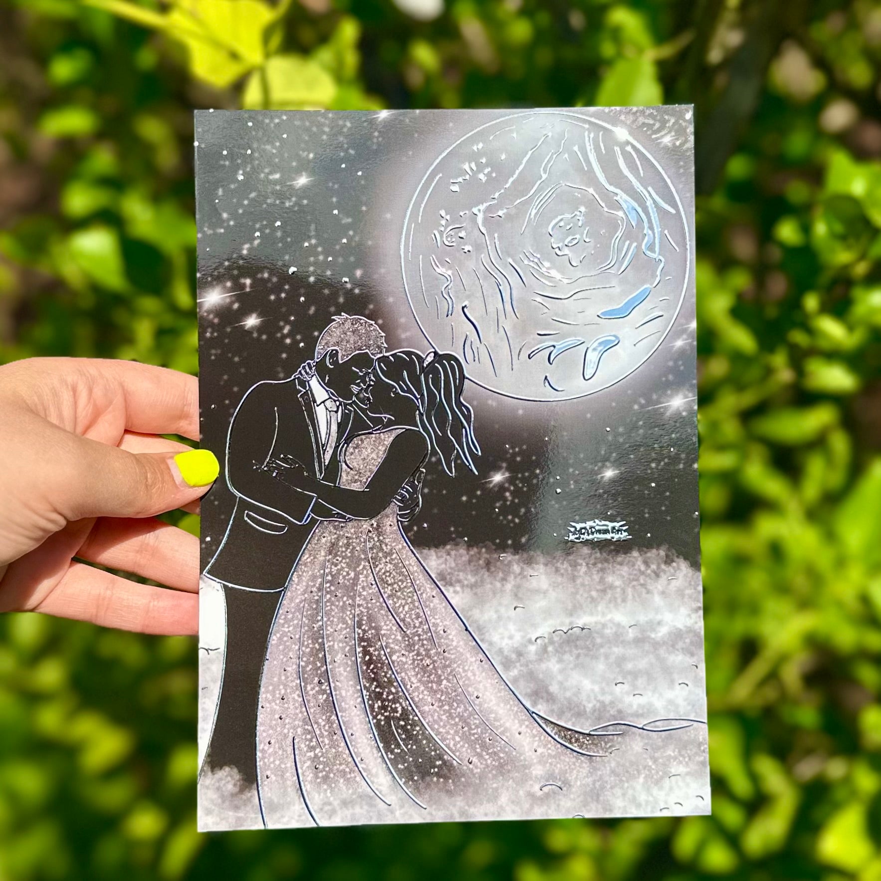 Celestial Ballroom A5 Foil Art Print