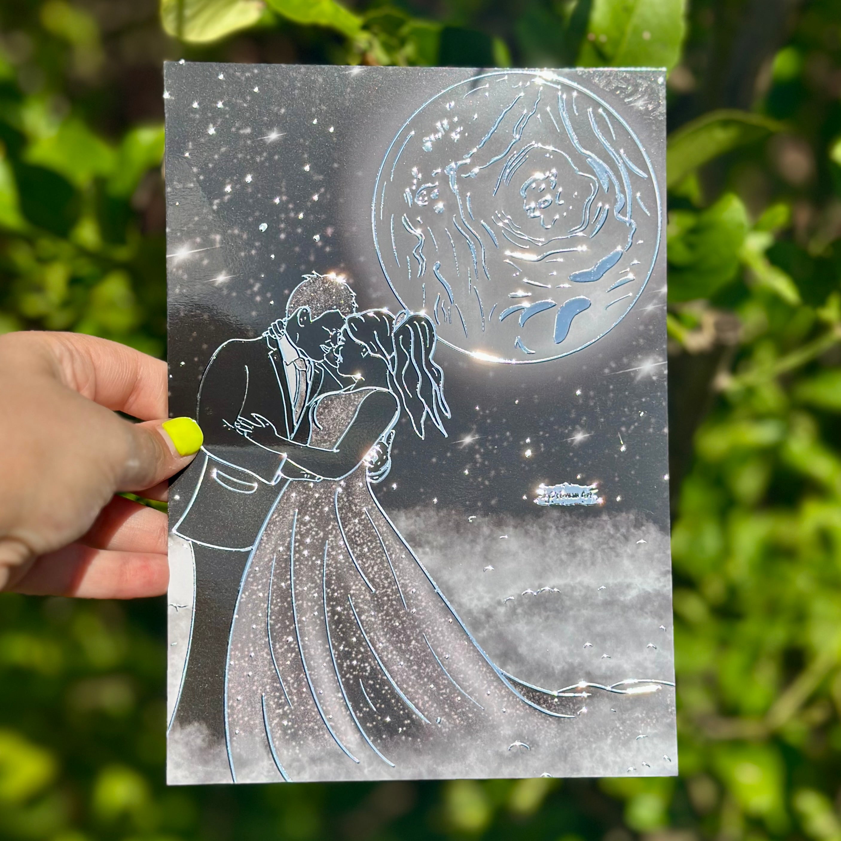 Celestial Ballroom A5 Foil Art Print