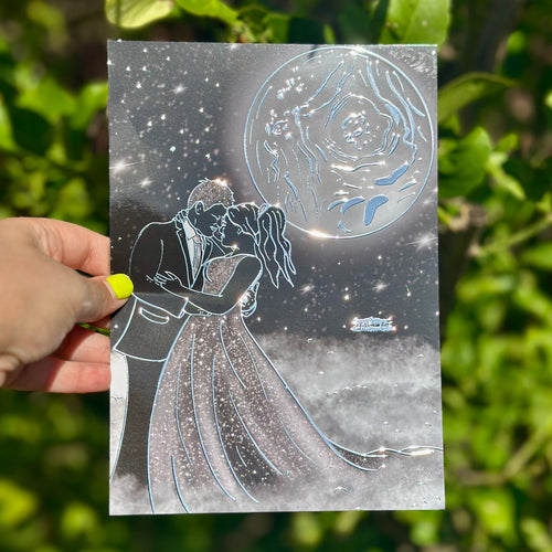 Celestial Ballroom A5 Foil Art Print