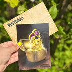 Golden Treasure Retriever Postcard