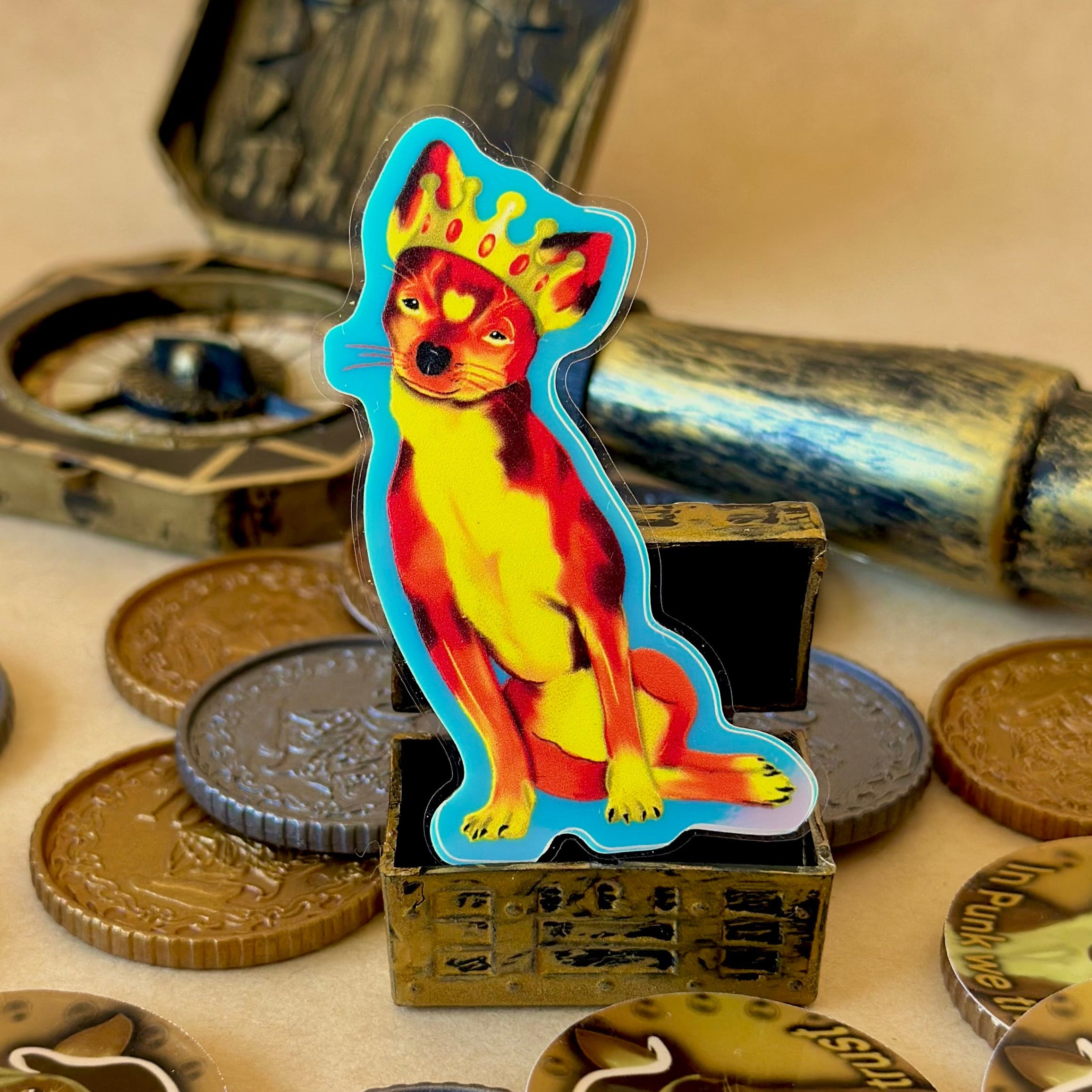 Queen Chihuahua Glow in the Dark Sticker